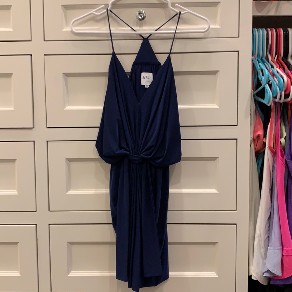 Misa Midnight Blue Dress in XS